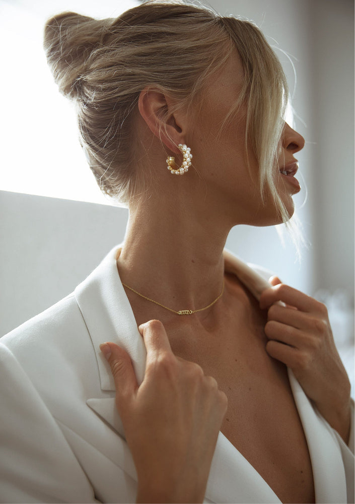 18CT Gold Necklace - Modern Bridal Jewellery Australia