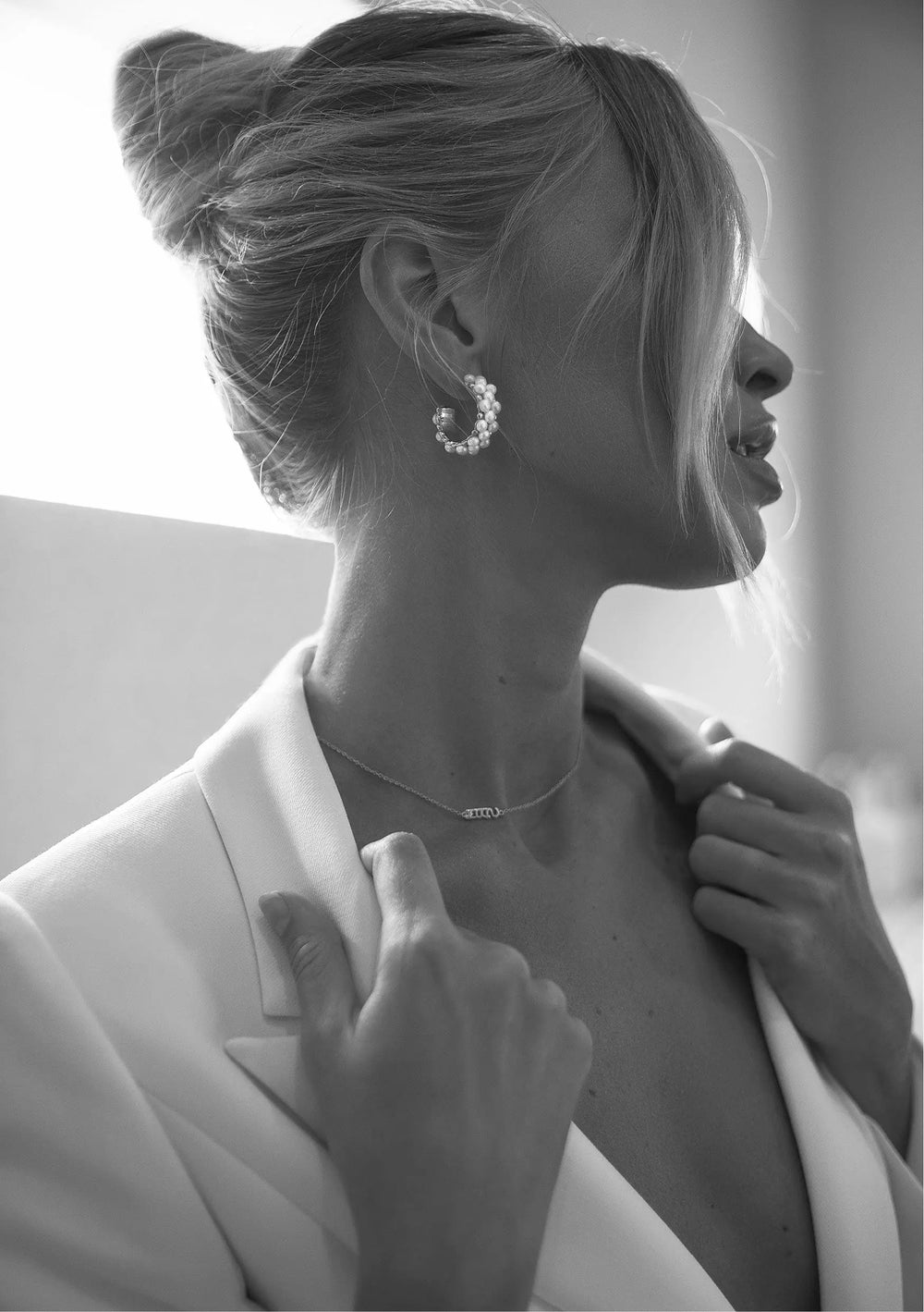  MRS Sterling Silver Necklace - Modern Bridal Jewellery