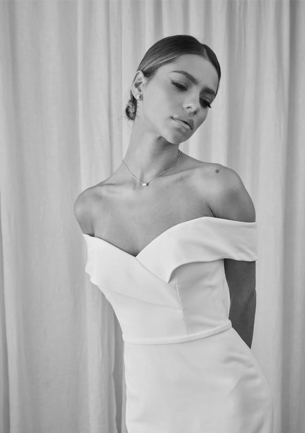  ALINA Necklace Elegance - Silver Bridal Jewellery Australia
