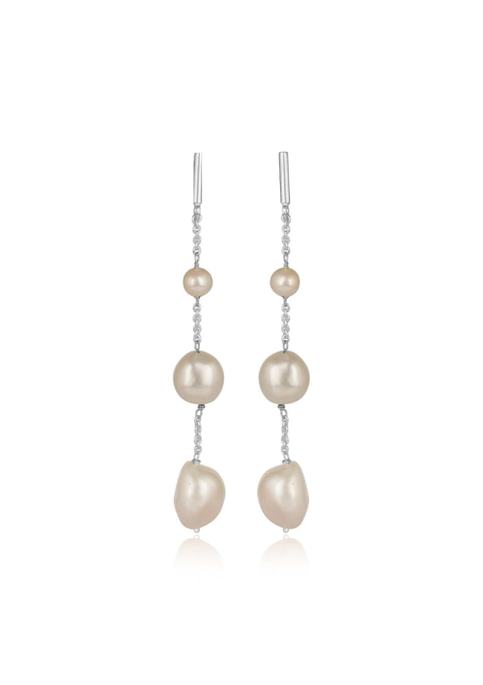 
                  
                    Load image into Gallery viewer, Pearl bridal earrings
                  
                