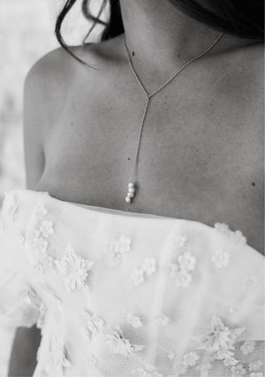 
                  
                    Load image into Gallery viewer, Iconic BLAIR Silver Bridal  Necklace - Australia
                  
                