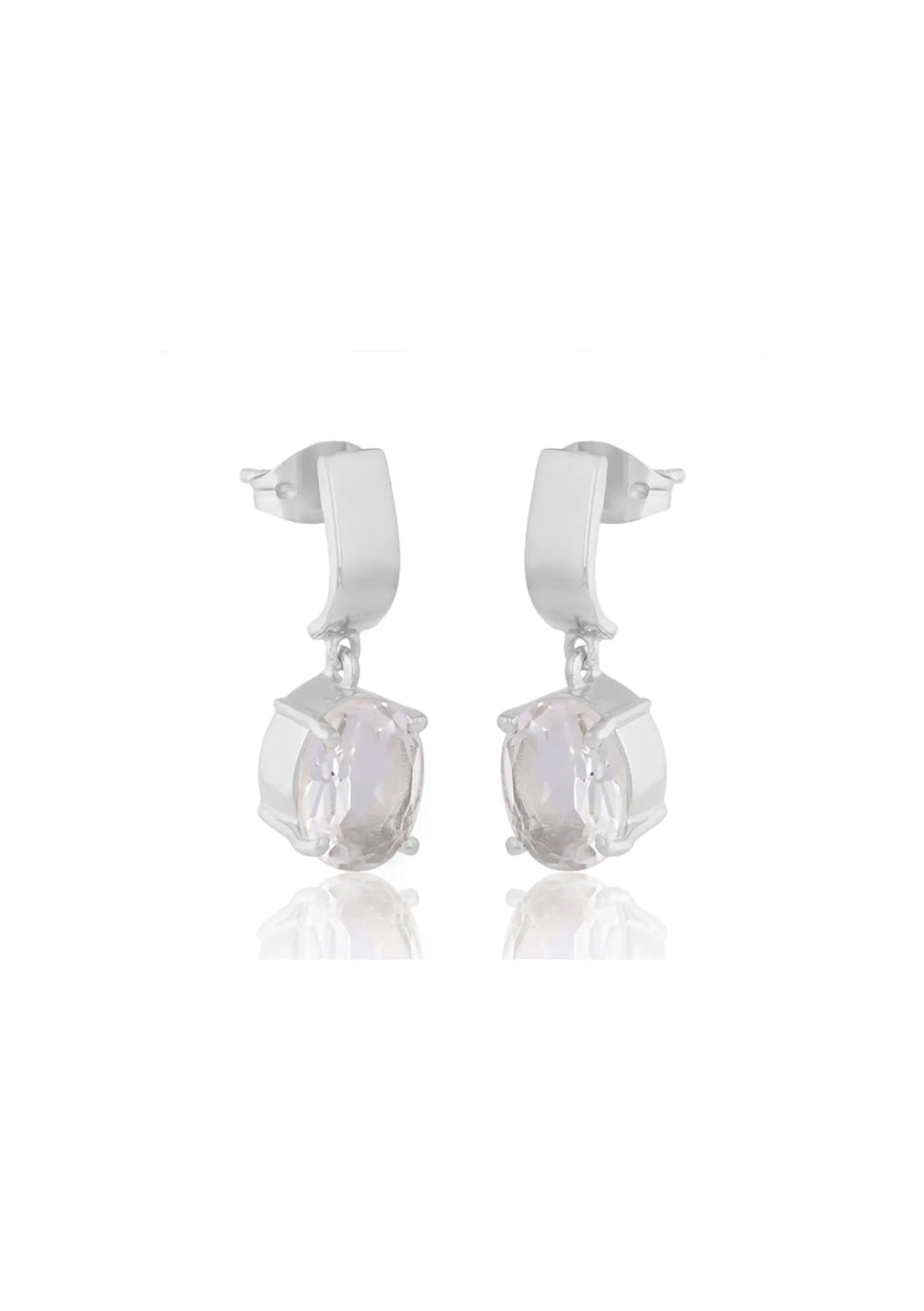 Elegant Ella Silver Earrings - Bridal Jewellery Australia