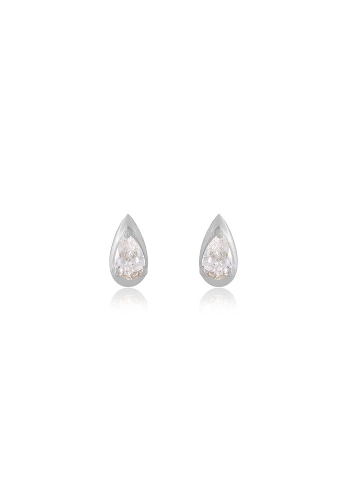 REMI -Modern Bridal Silver Earring - LOLAKNIGHT Australia