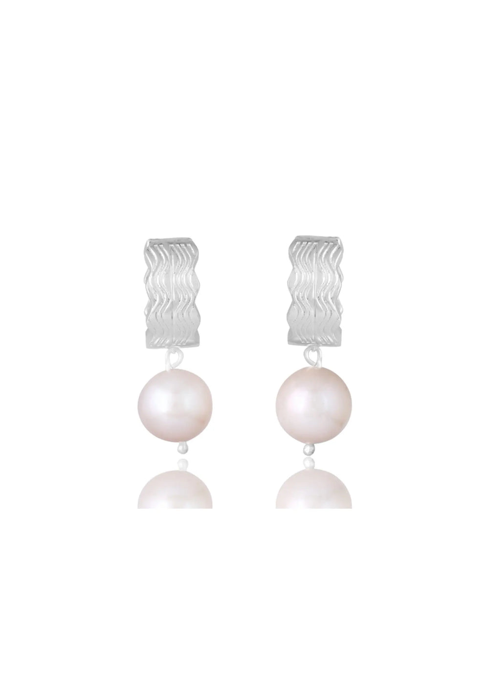 Mabel Silver Earrings - Elegant Bridal Jewellery Australia
