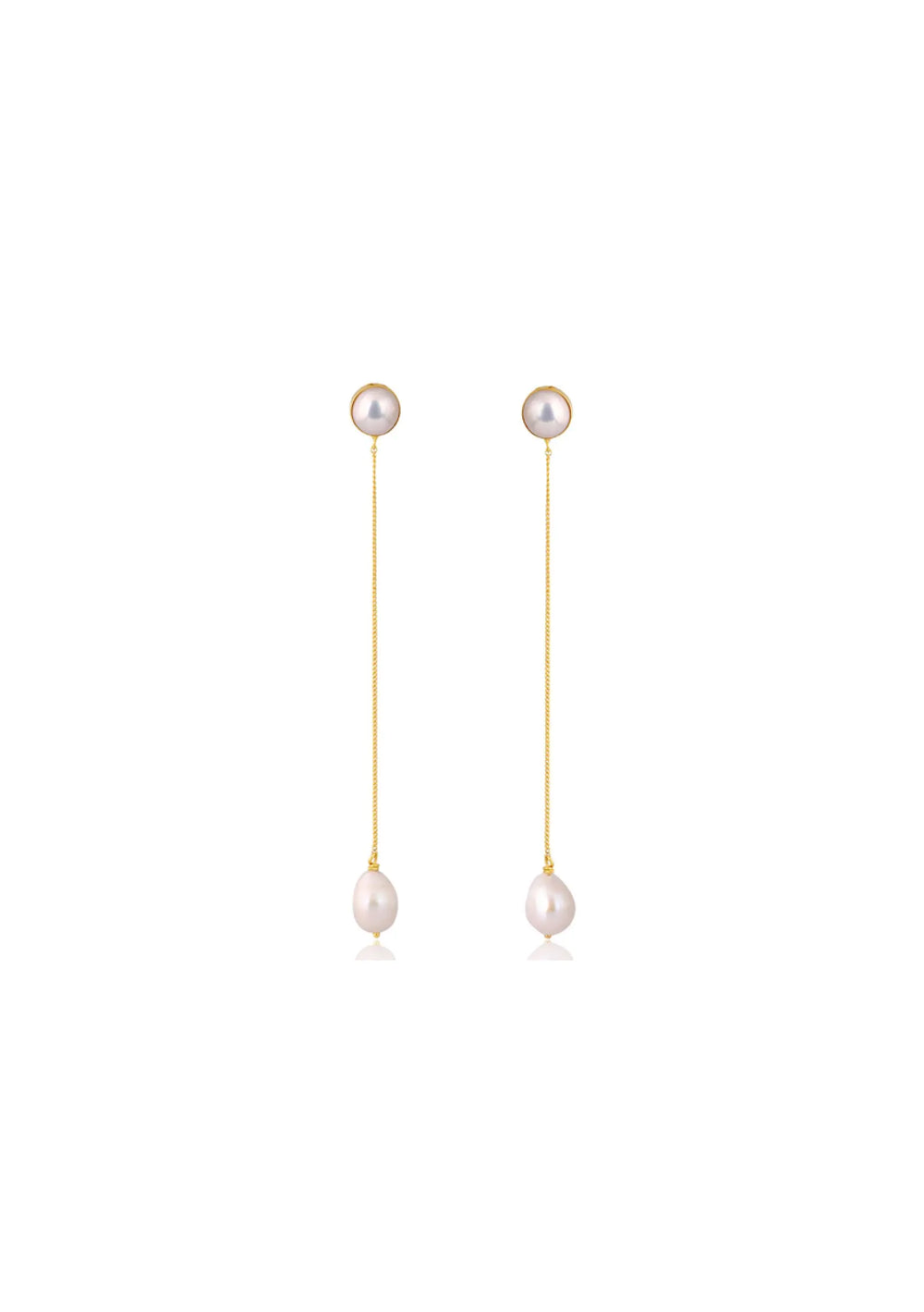 Maya 18CT Gold Earrings - Modern Bridal Jewellery Australia
