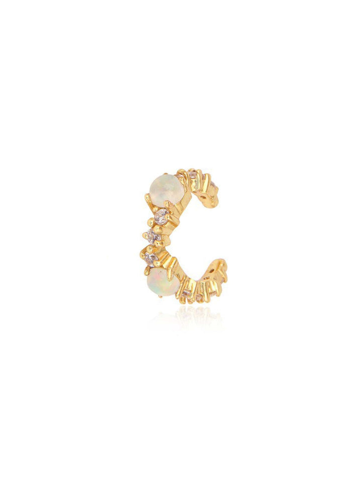Elegant Opal Ear Cuff - Modern Bridal | LOLAKNIGHT