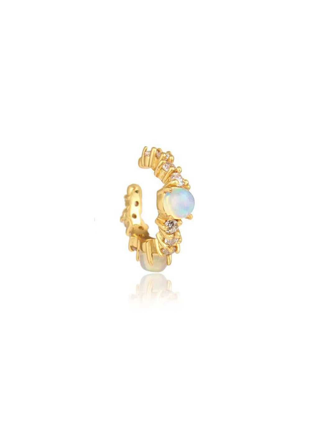 Elegant Opal Ear Cuff - Modern Bridal | LOLAKNIGHT